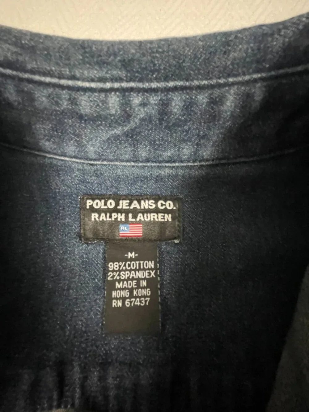 Ralph Lauren Polo Jeans Denim Shirt Dress M Belted Button Front - Picture 4 of 8